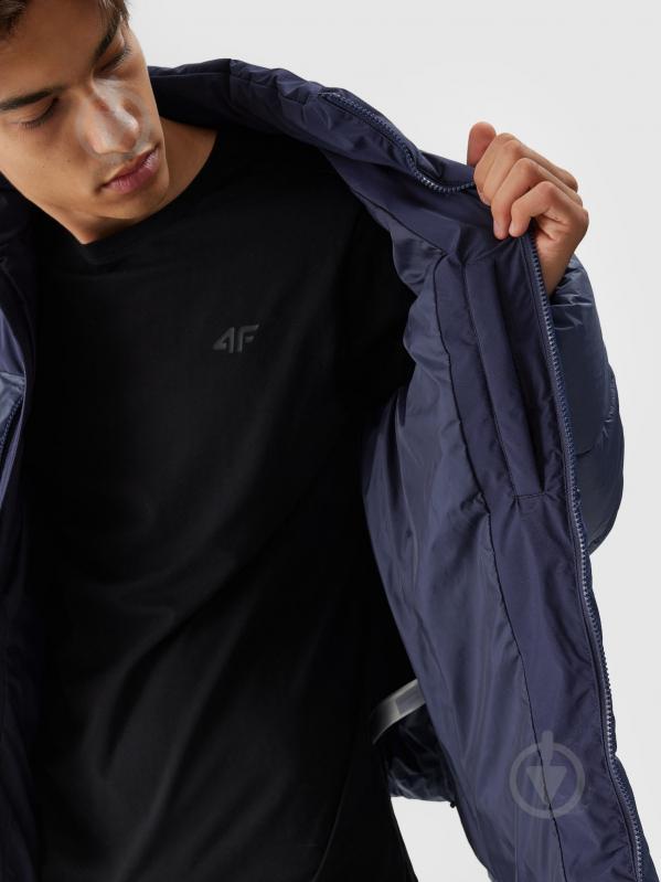 Пуховик мужской 4F DOWN JACKET M348 4FWAW23TDJAM348-32S р.M синий - фото 4