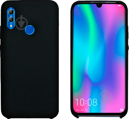 Чехол защитный Intaleo (Velvet) для Honor 10 Lite black силиконовый - фото 1