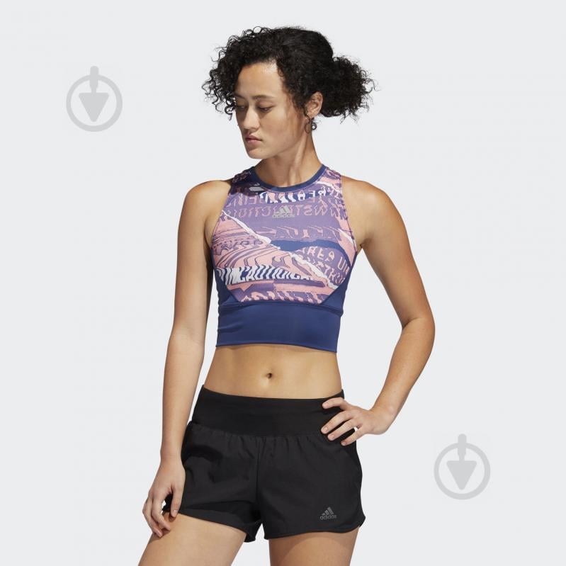 Бра Adidas OTR CROP TOP FL7252 р.S серый - фото 3