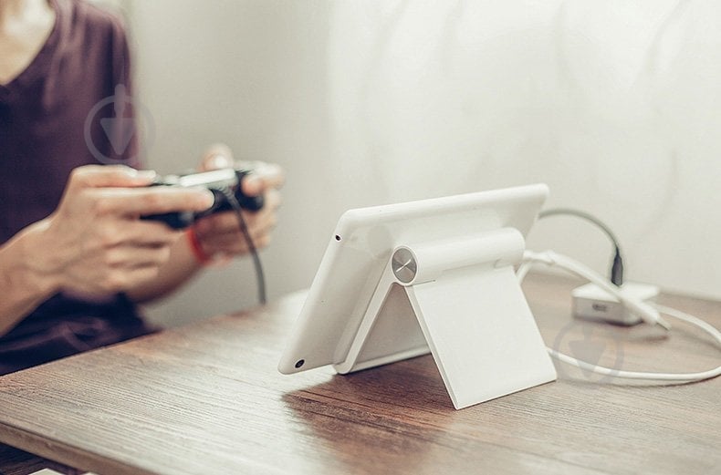Тримач для телефона LP115 Multi-Angle Adjustable Portable Stand for Phone/Tablet (30485) UGREEN білий - фото 4