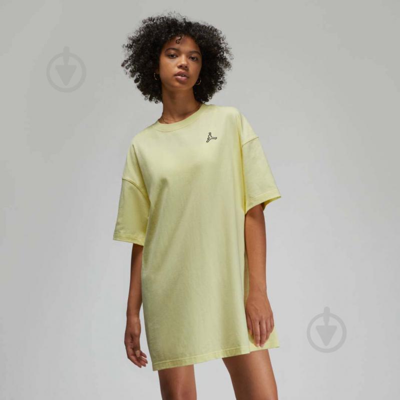 Платье Nike ESSEN T-SHIRT DRESS DO5051-821 р.XS желтый - фото 2