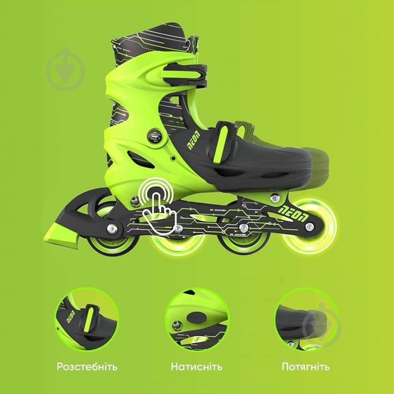 Роликовые коньки Neon NT07G4 р. 30-33 green - фото 7