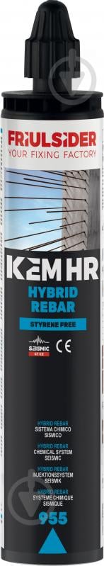 Химический анкер KEM-HR 955 Hybrid Rebar Friulsider 300 мл - фото 1