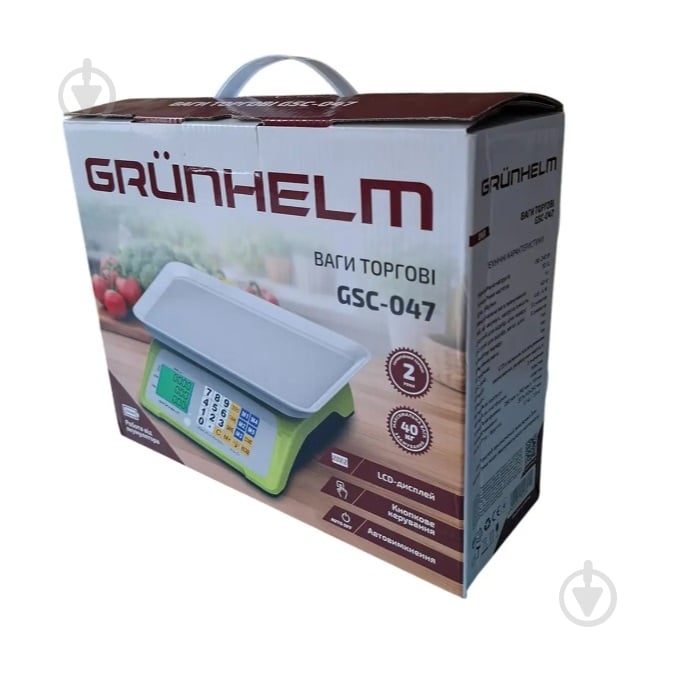 Весы торговые Grunhelm - GSC-047 (макс-40кг) - фото 6 Весы торговые Grunhelm - GSC-047 (макс-40кг) - фото 6