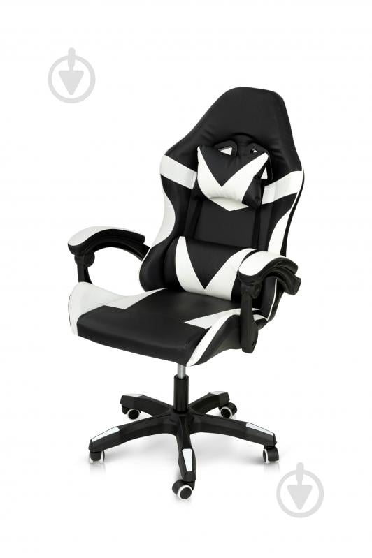 Крісло Мікс Меблі Слім чорний/білий - фото 2