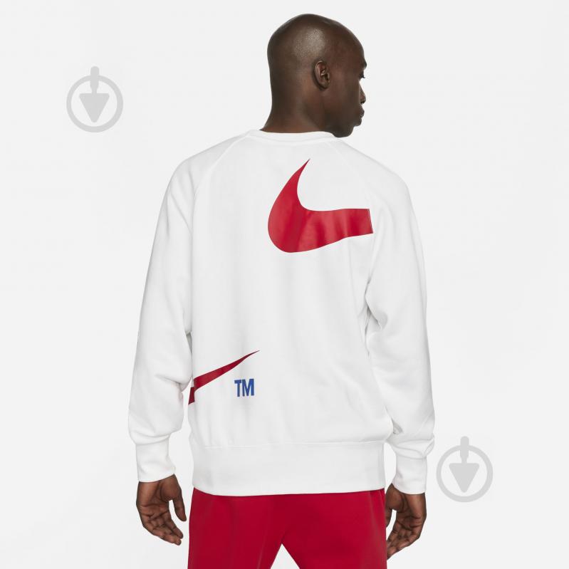 Свитшот Nike M NSW SWOOSH SBB CREW DD5993-100 р. 2XL бело-красный - фото 2