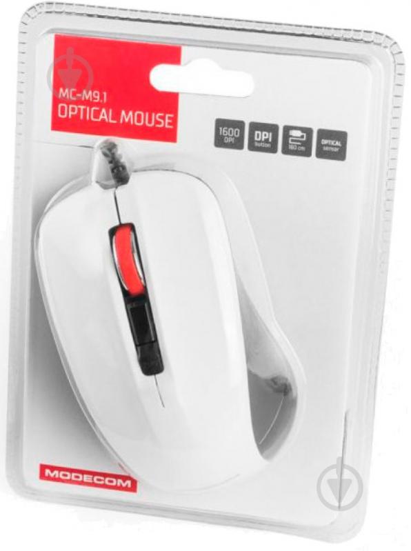 Мышь Modecom MC-M9.1 black/white - фото 5