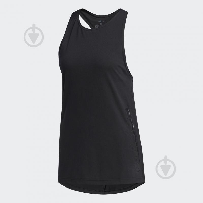 Майка Adidas W D2M BRAND TK FL9212 р.M черный - фото 1