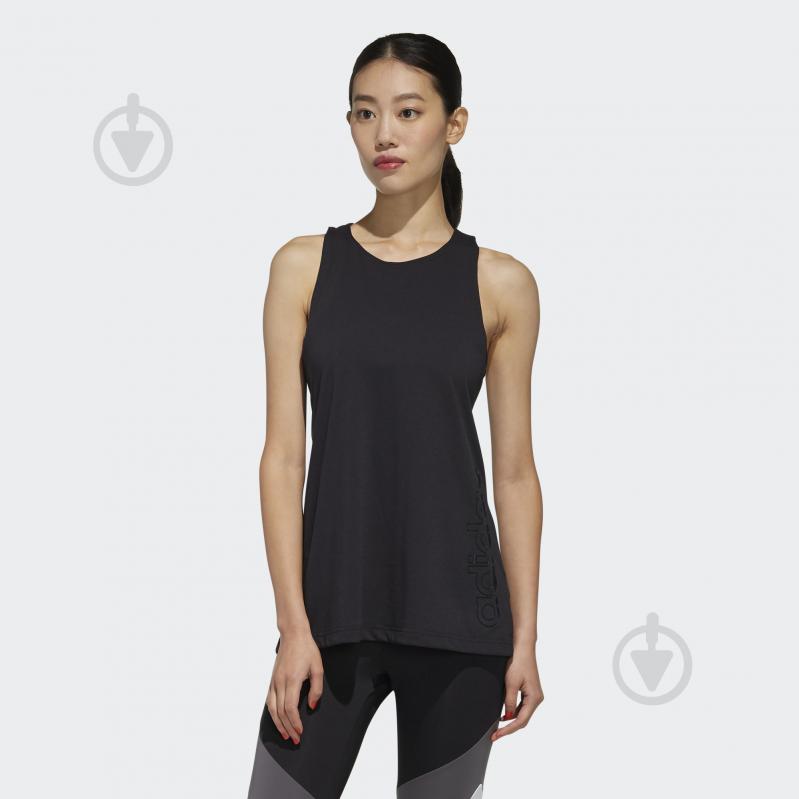 Майка Adidas W D2M BRAND TK FL9212 р.M черный - фото 3