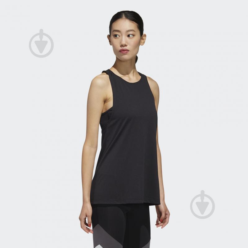 Майка Adidas W D2M BRAND TK FL9212 р.M черный - фото 6