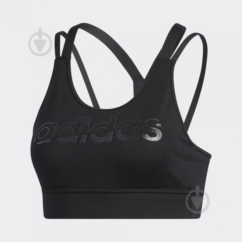 Бра Adidas W D2M BRAND BT FL9235 р.XS черный - фото 1