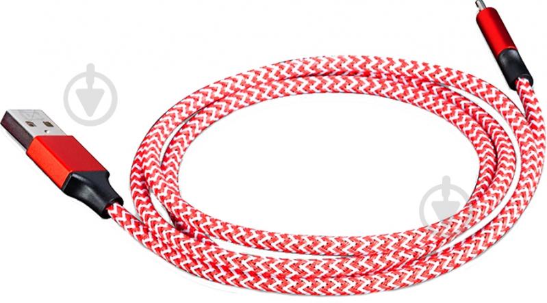 Кабель Modecom microUSВ 1 м красный (CAB-MC-SPARK-01) - фото 1