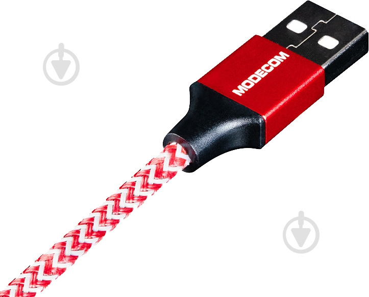 Кабель Modecom microUSВ 1 м красный (CAB-MC-SPARK-01) - фото 2