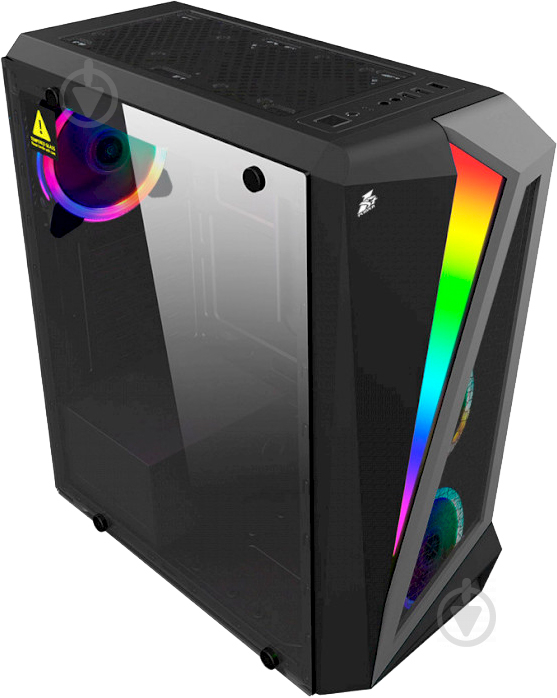 Корпус 1stPlayer Rainbow R5-3R1 Color LED Black - фото 5