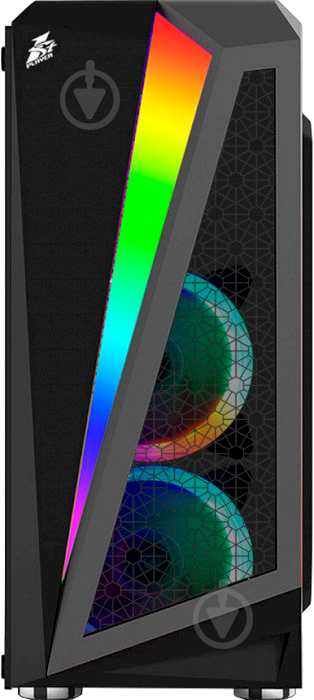 Корпус 1stPlayer Rainbow R5-3R1 Color LED Black - фото 2