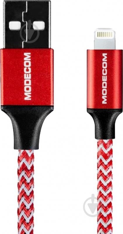Кабель Modecom Lightning – USB 1 м красный (CAB-MC-SPARK-02) - фото 1