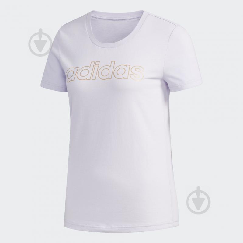 Футболка Adidas W E BRANDED T FL9290 р.XS фиолетовый - фото 1