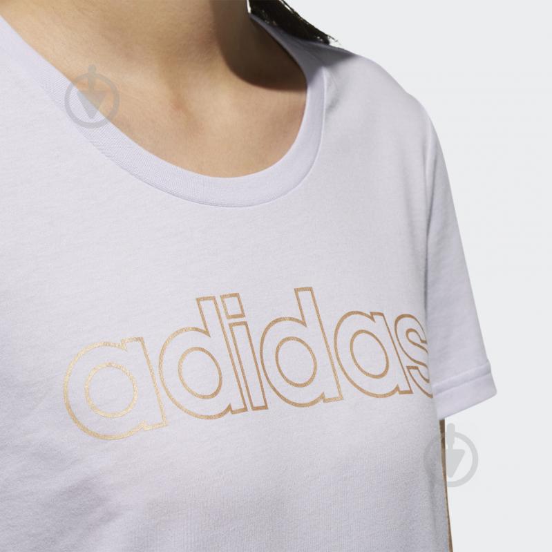 Футболка Adidas W E BRANDED T FL9290 р.XS фиолетовый - фото 7