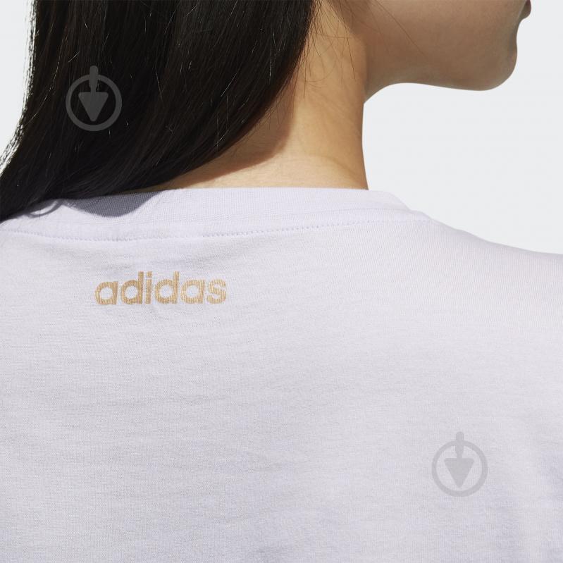 Футболка Adidas W E BRANDED T FL9290 р.XS фиолетовый - фото 9