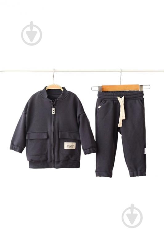 Спортивный костюм MagBaby Bomber р.80 графитовый 103768 - фото 1