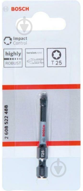 Біта Bosch Impact Control T25 50 мм 1 шт. 2608522488 - фото 2 Біта Bosch Impact Control T25 50 мм 1 шт. 2608522488 - фото 2