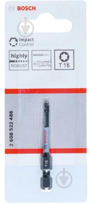 Бита Bosch Impact Control T15 50 мм 1 шт. 2608522486 - фото 2