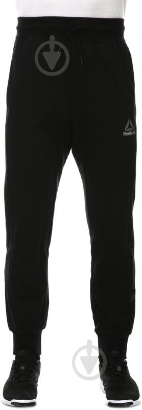 Брюки Reebok WOR C Graphic Trackpant BK4732 р. XL черный - фото 1