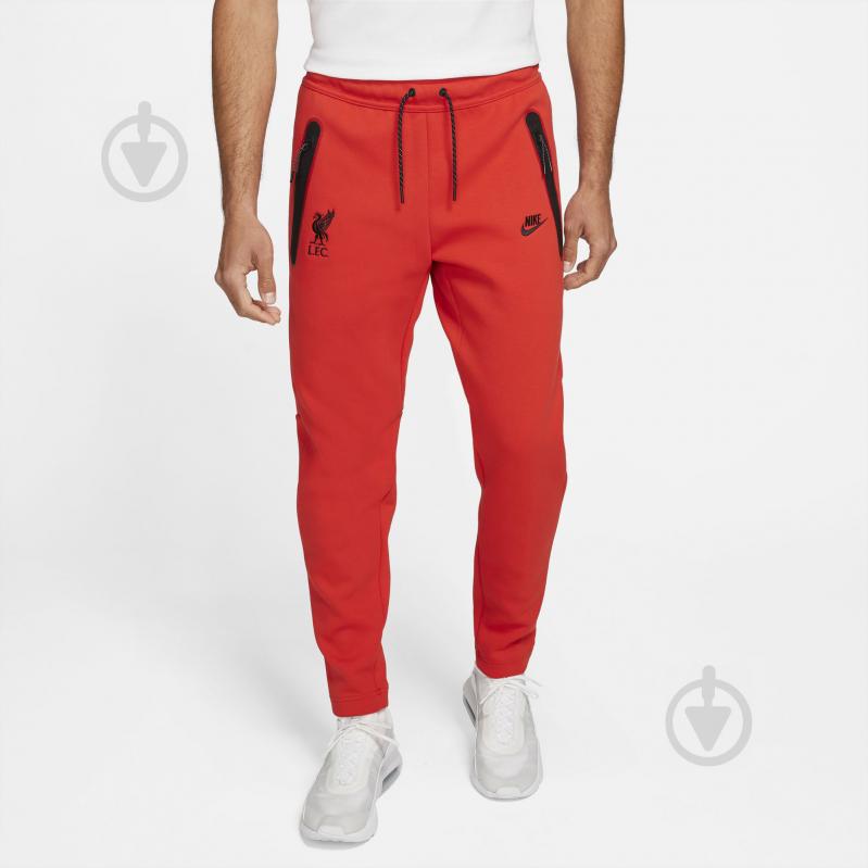 Брюки Nike LFC M NSW TCH FLC PANT OH DD9725-612 р. M красный - фото 1