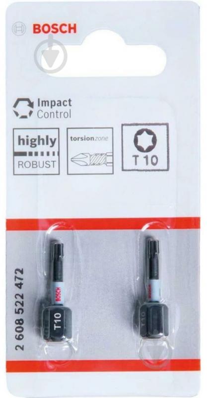 Бита Bosch PRO Impact Control T10 25 мм 2 шт. 2608522472 - фото 2