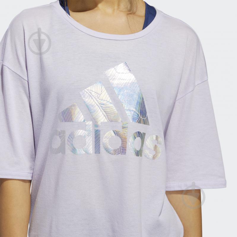 Футболка Adidas UNIV TEE 2 W FM1657 р.XS фиолетовый - фото 7