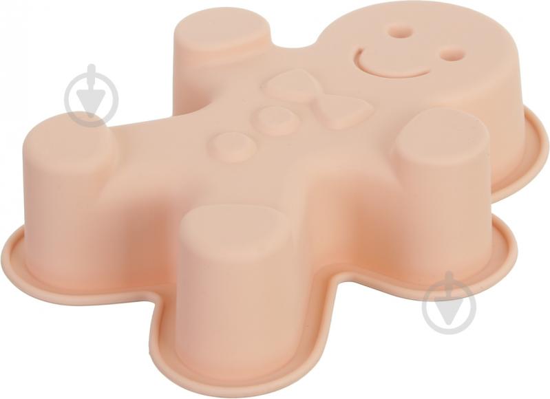 Форма для випічки Smart Kitchen by Flamberg кексів Чоловічок 16х14х3 персикова - фото 2 Форма для випічки Smart Kitchen by Flamberg кексів Чоловічок 16х14х3 персикова - фото 2