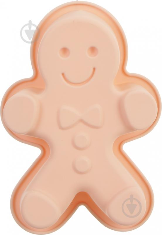 Форма для випічки Smart Kitchen by Flamberg кексів Чоловічок 16х14х3 персикова - фото 1 Форма для випічки Smart Kitchen by Flamberg кексів Чоловічок 16х14х3 персикова - фото 1