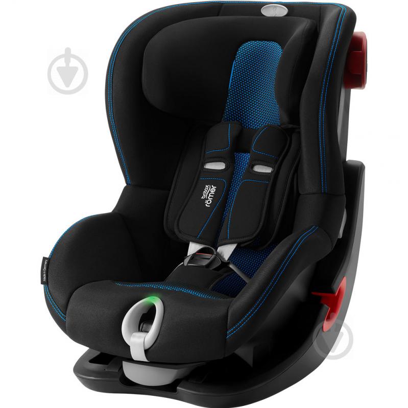 Автокрісло Britax-Romer KING II LS Black Series Cool Flow - Blue чорний із синім 2000033069 - фото 1