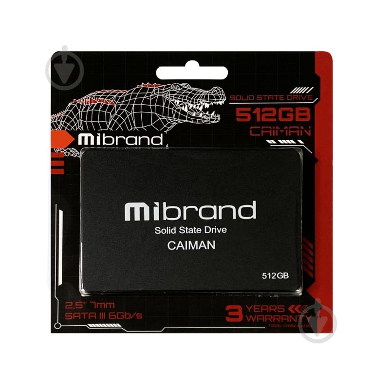 SSD-накопичувач Mibrand 512GB 2,5" SATA III 3D TLC NAND (MI2.5SSD/CA512GBST) - фото 1