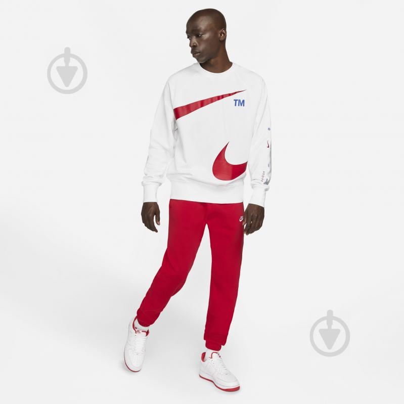 Свитшот Nike M NSW SWOOSH SBB CREW DD5993-100 р. XL бело-красный - фото 5