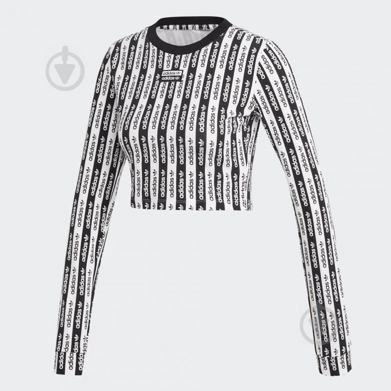 Футболка Adidas CROP LONGSLEEVE FM2472 р.S чорний - фото 1