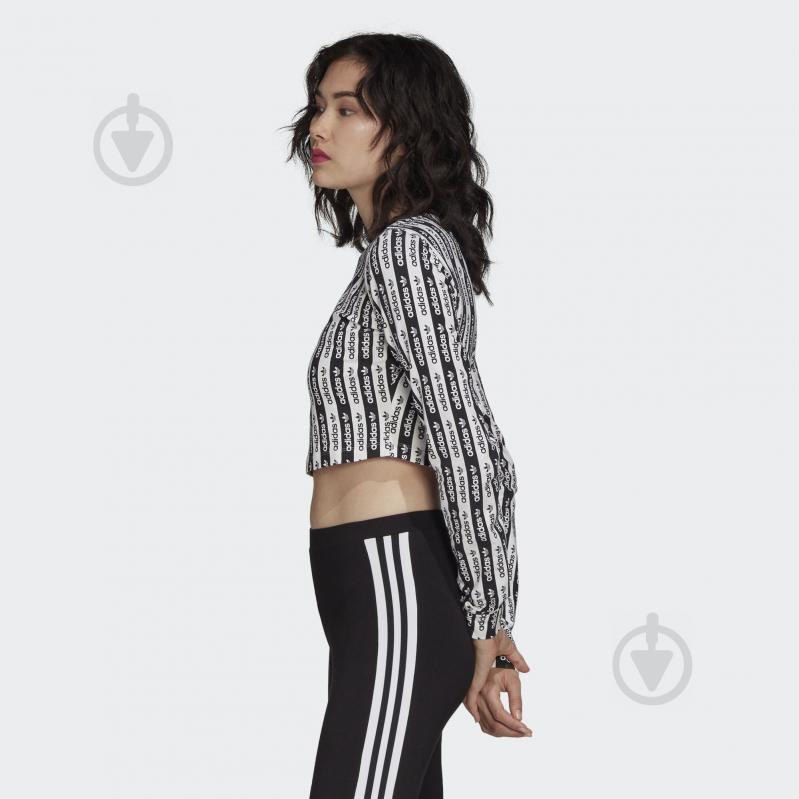 Футболка Adidas CROP LONGSLEEVE FM2472 р.S чорний - фото 4