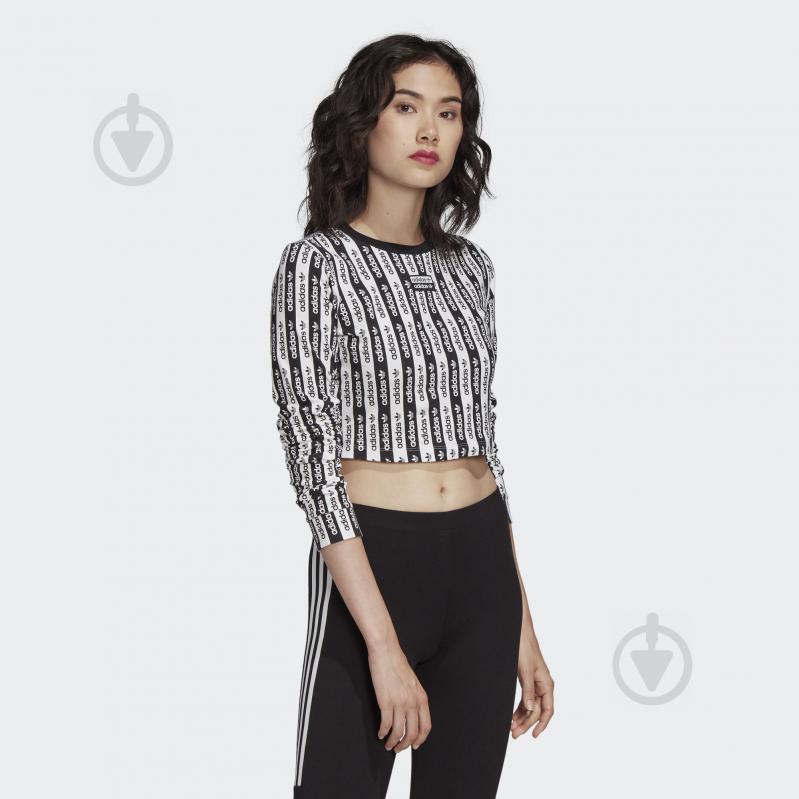 Футболка Adidas CROP LONGSLEEVE FM2472 р.M черный - фото 6