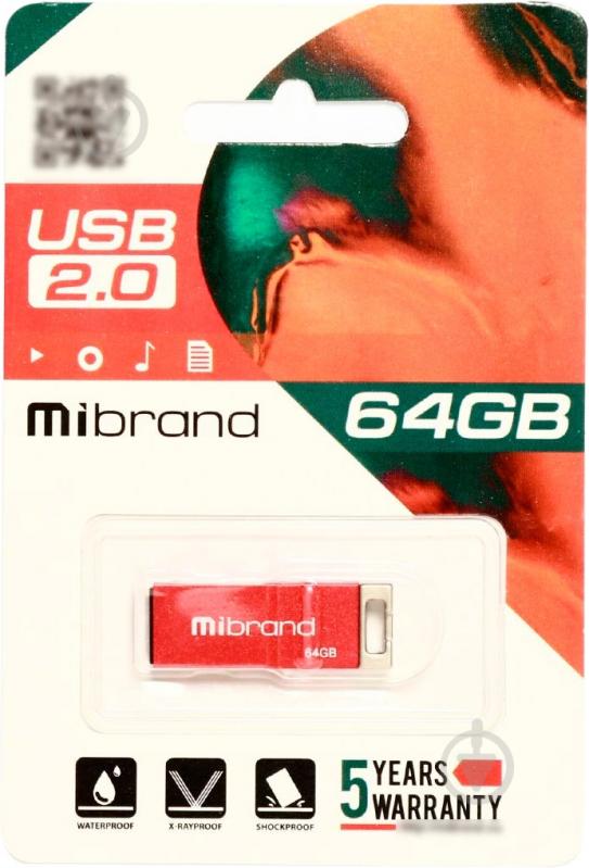 Флешпам'ять Chameleon 64 ГБ USB 2.0 red (MI2.0/CH64U6R) - фото 1