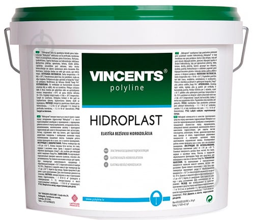 Гидроизоляционная мембрана VINCENTS POLYLINE Hidroplast однокомпонентная 4 кг - фото 1