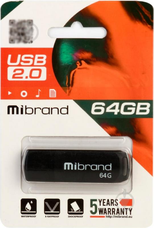 Флеш-память Mink 64 ГБ USB 2.0 black (MI2.0/MI64P4B) - фото 1