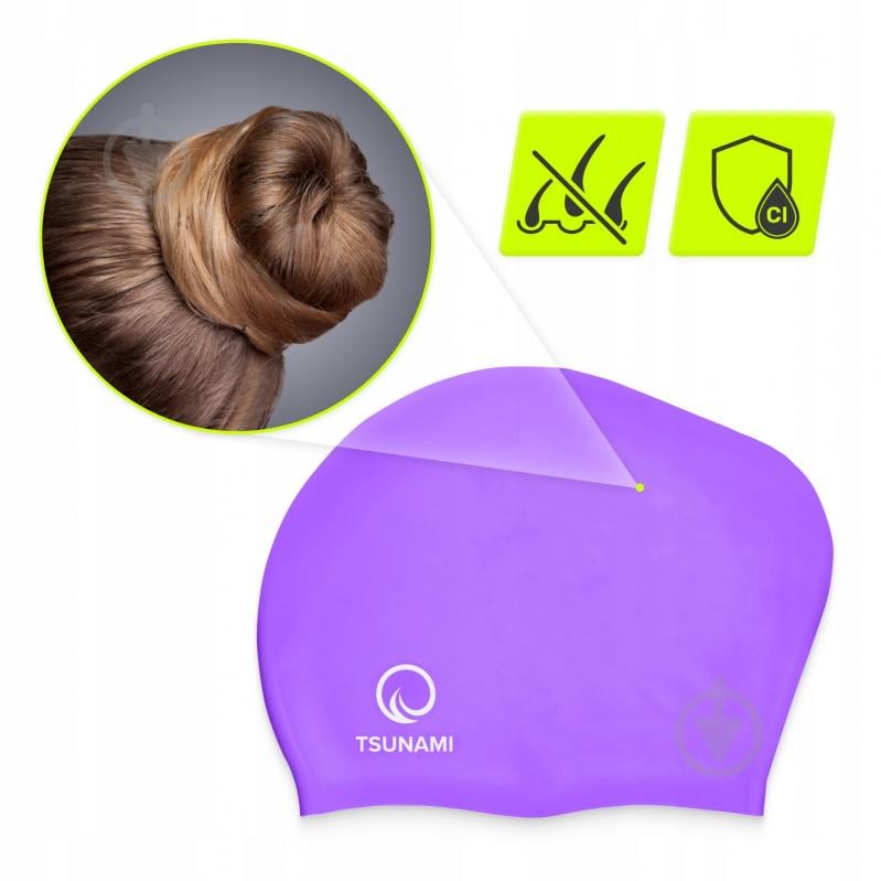 Шапочка для плавания TSUNAMI Standard P-5905973401869 one size фиолетовый - фото 5 Шапочка для плавания TSUNAMI Standard P-5905973401869 one size фиолетовый - фото 5