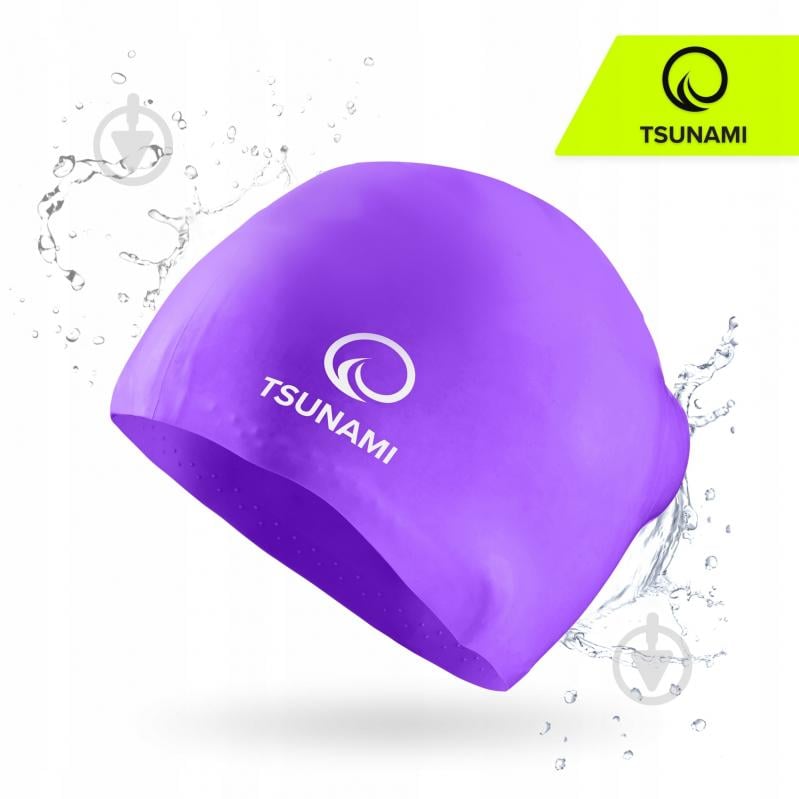 Шапочка для плавания TSUNAMI Standard P-5905973401869 one size фиолетовый - фото 2 Шапочка для плавания TSUNAMI Standard P-5905973401869 one size фиолетовый - фото 2
