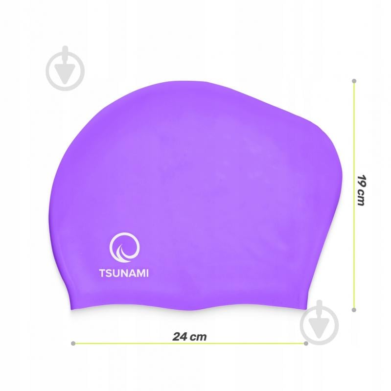 Шапочка для плавания TSUNAMI Standard P-5905973401869 one size фиолетовый - фото 4 Шапочка для плавания TSUNAMI Standard P-5905973401869 one size фиолетовый - фото 4