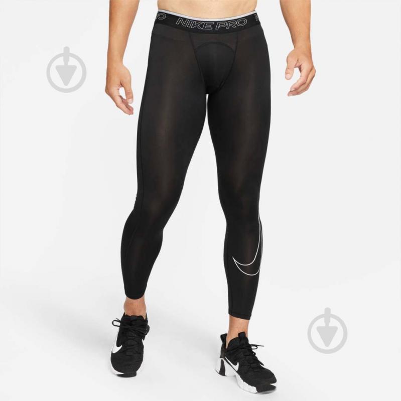 Лосины Nike DF TIGHT DD1913-010 р.M черный - фото 1