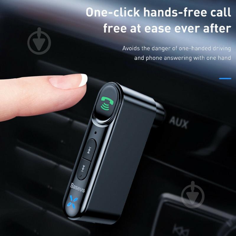 FM-трансмиттер BASEUS Qiyin Car Bluetooth Receiver (WXQY-01) - фото 4 FM-трансмиттер BASEUS Qiyin Car Bluetooth Receiver (WXQY-01) - фото 4