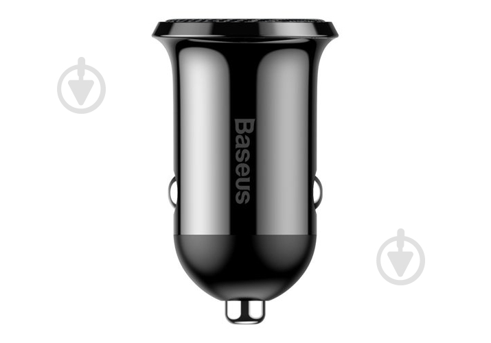 Автомобильное зарядное устройство BASEUS Grain Pro Car Charger (Dual USB 4.8A ) Black - фото 1