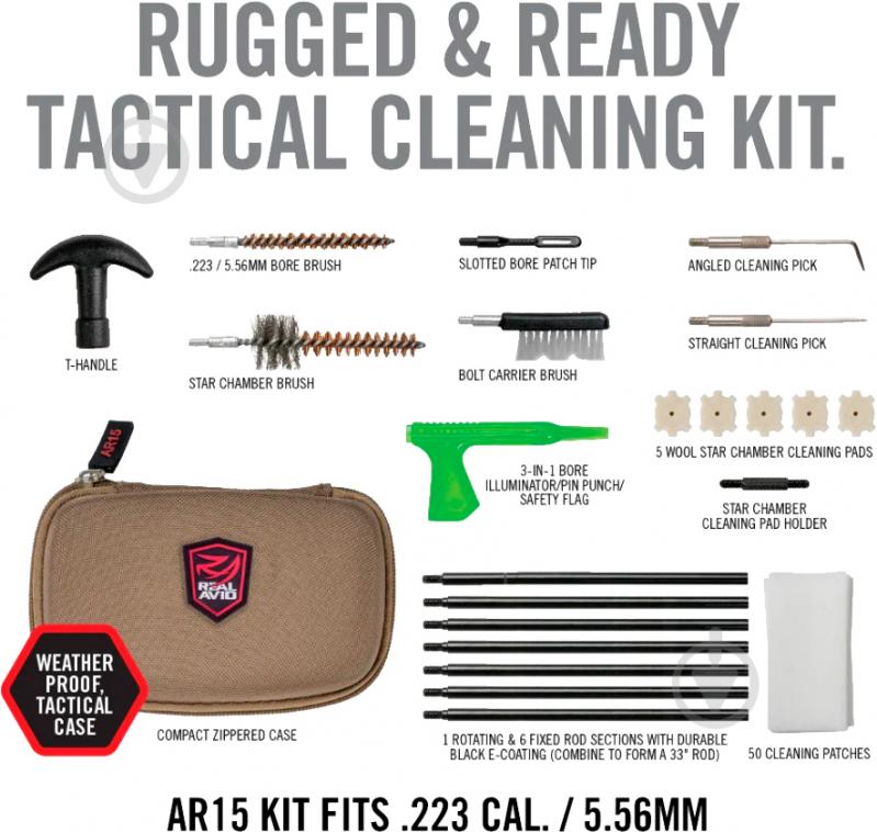 Набор для чистки оружия Real Avid Gun Boss AR15 Gun Cleaning Kit - фото 2