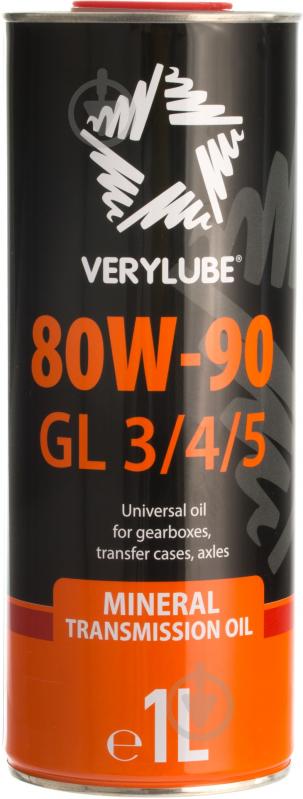 Масло трансмиссионное Verylube 80W-90 GL 3/4/5 80W-90 1 л (ХВ 20176) - фото 1