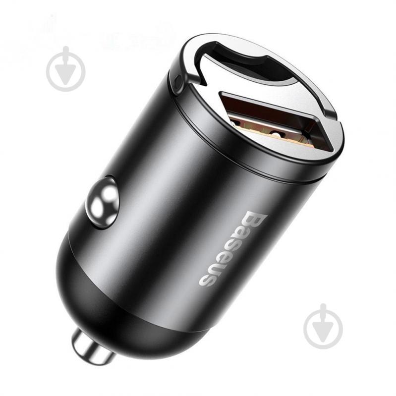 Автомобільний зарядний пристрій BASEUS Tiny Star Mini Quick Charge Car Charger USB Port 30W Gray - фото 1